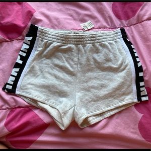 NWT PINK collegiate shorts / sweat shorts